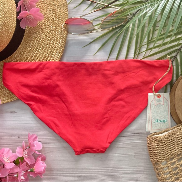 RARE Maaji 🍎 Sugar Candy Apple Sublime Floral Reversible Bikini Bottoms 🌺👙☀️ - Picture 10 of 14